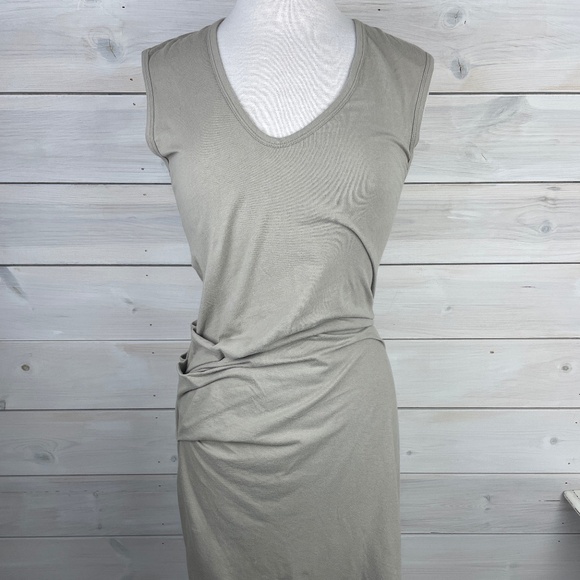 James Perse Dresses & Skirts - Standard James Perse Beige Sleeveless V-Neck T-Shirt Dress